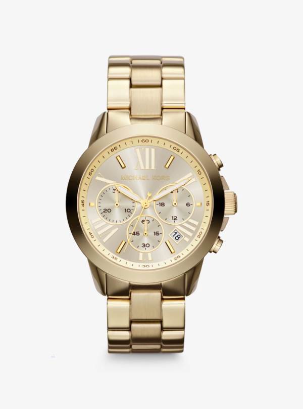 Panske Gold-tone Hodinky Michael Kors Oversized Zlate - Hodinky Michael Kors Lacne | UWYFE-2619